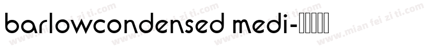 barlowcondensed medi字体转换